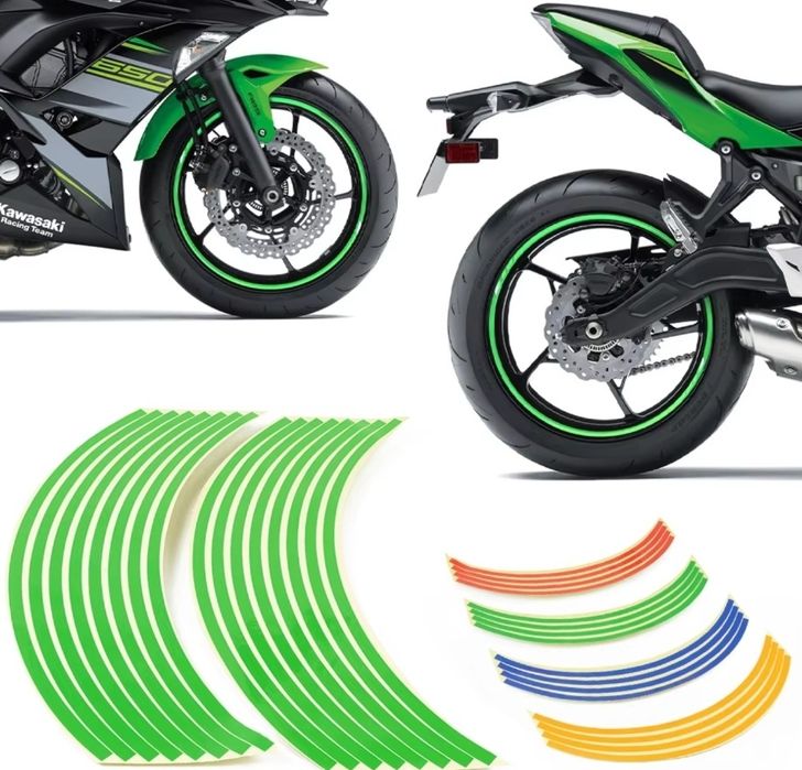 Rim Strip banda adeziva reflectorizanta janta / dunga moto auto scuter