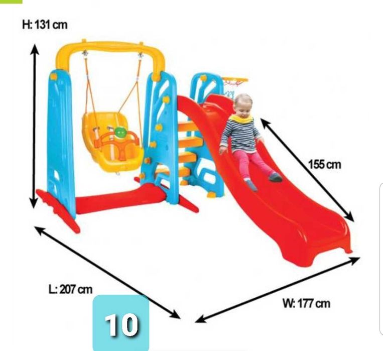 Пързалка улей parzalka Dino Pooh Verena Wavy