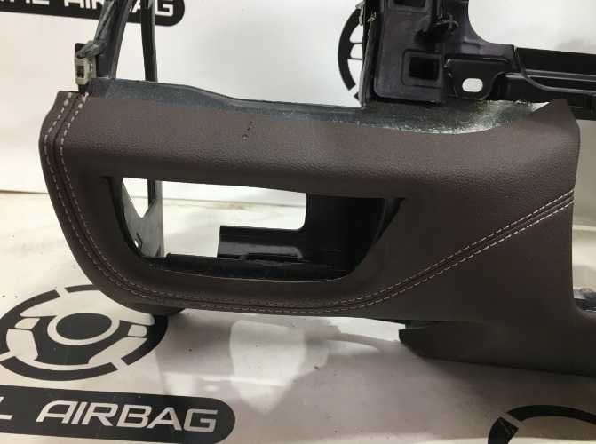 BMW 7 G11 G12 plansa de bord HUD negru / maro - kit airbag -  centuri