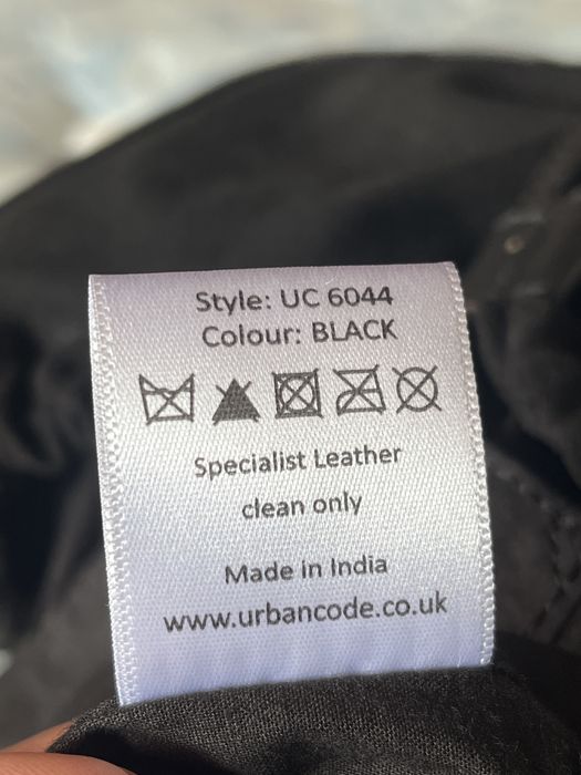 Urbancode, geantă mică, neagră, piele naturală & piele întoarsă