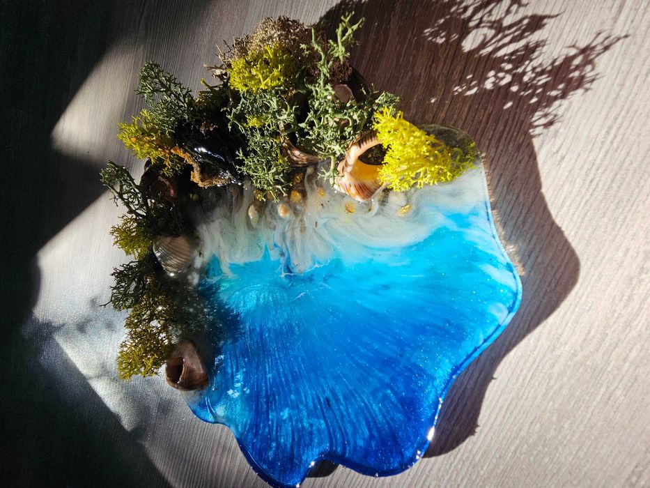 Ръчна изработка жива картина,  скандинавски мъх