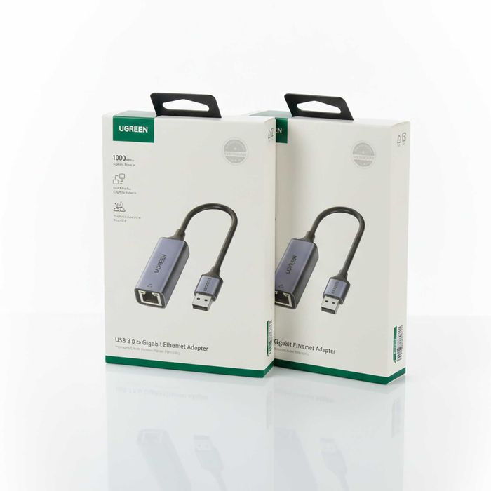 Переходник UGREEN USB 3.0 | Скорость до 1 Гигабит/сек | Для ноутбуков