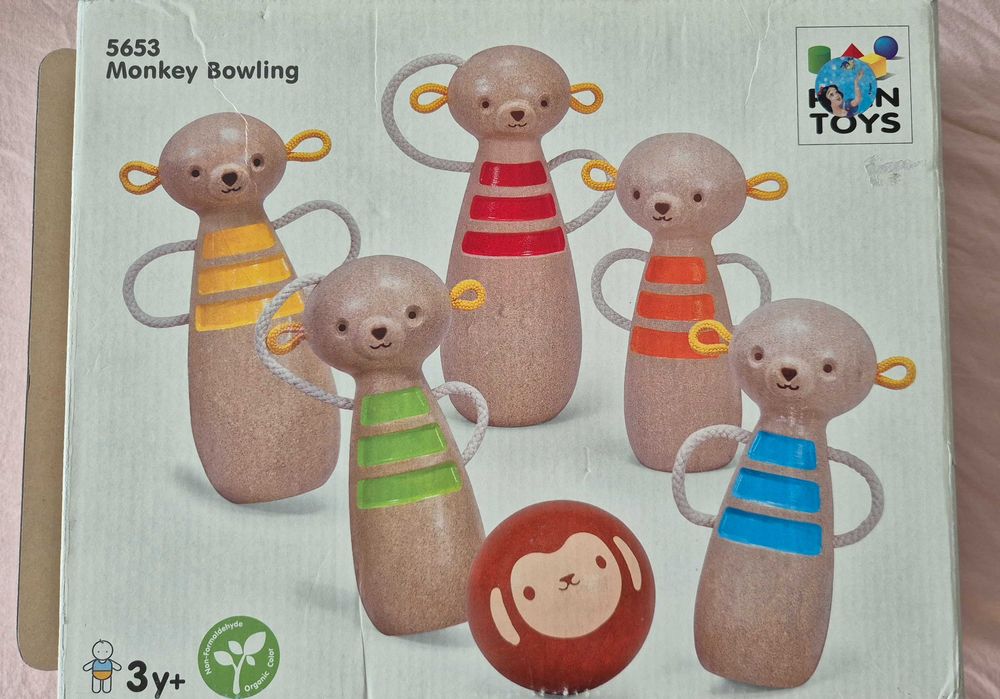 НАМАЛЕН Детски дървен боулинг