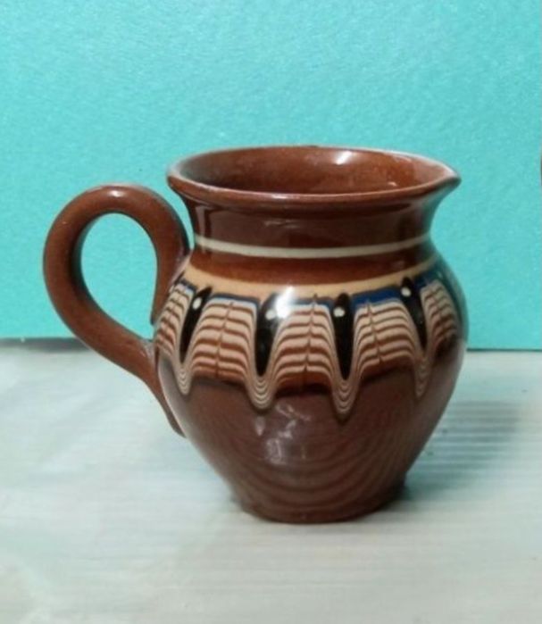 Ръчно изработена Троянска Керамична Кана 250 мл, НОВА