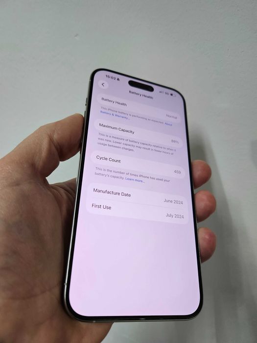 iPhone 15 Pro Max 1 Tb 88% bateria.