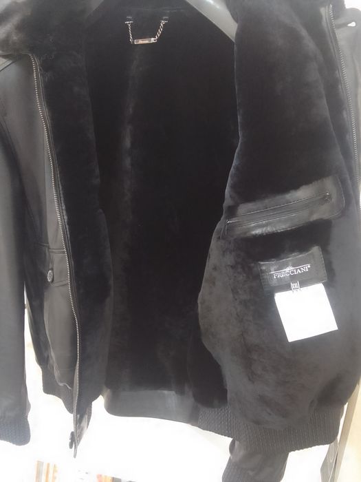 Кожаная дублёнка