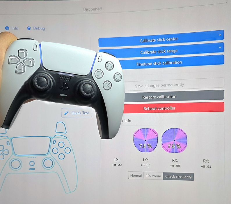Controller Dualsense PS5 TMR Upgrade Nou