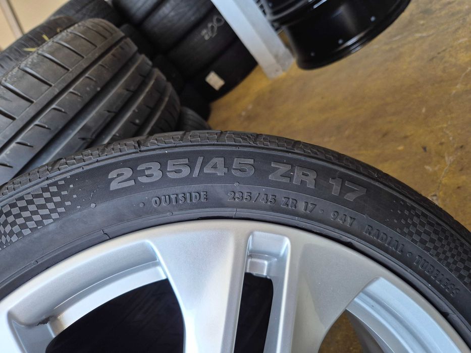 4 ROTI Jante Anvelope 5x112 235/45/17 OEM Mercedes C-Class E-Class