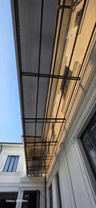 Навес из лексана производство Казахстан 10 лет гарантия