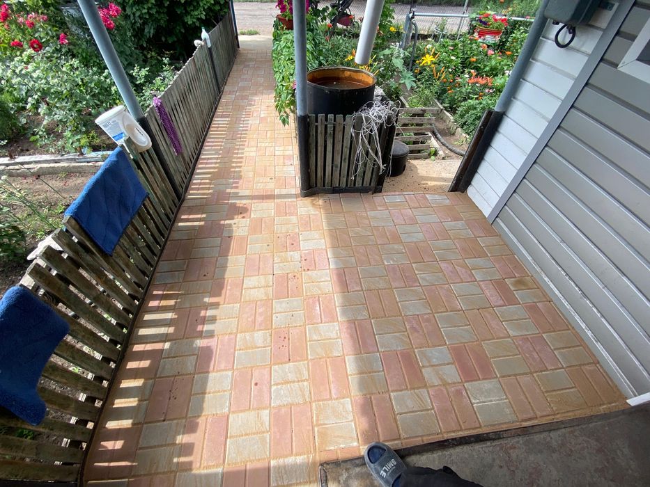 Укладка брусчатки и тротуарной плитки