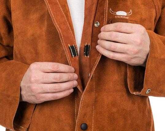 Weldas, jacheta si pantalon piele vita, pentru sudura