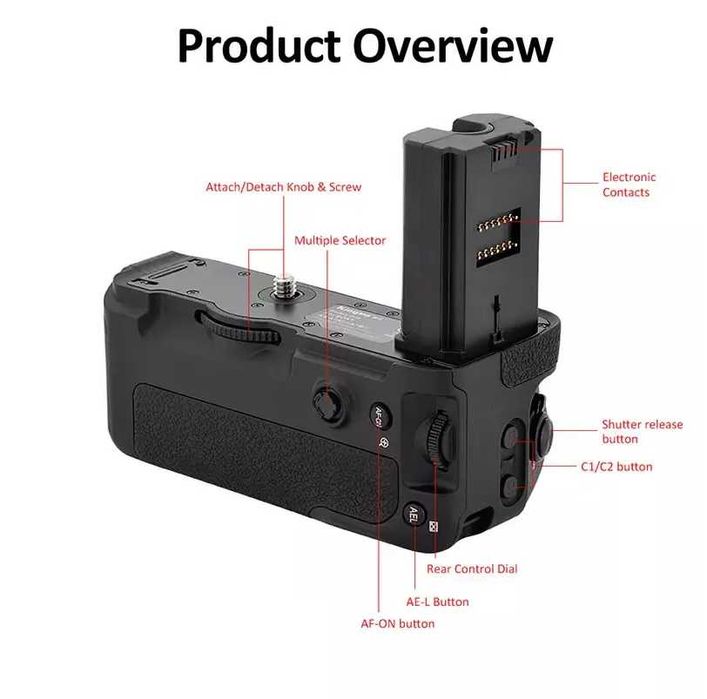 Батериен грип за фотоапарати Sony A7 III , A9 , A7R III , Battery grip