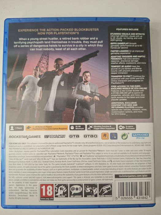 Grand Theft Auto 5 PS4 & PS5