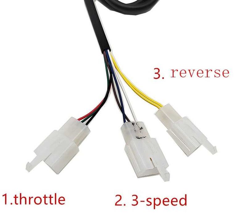 Acceleratie bicicleta electrica 24V/36/48V/64/72V.+ 3 viteze 2 sensuri