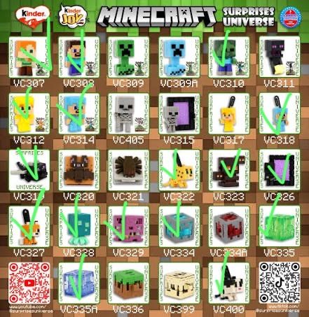 Kinder joy minecraft