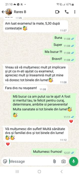 Meditatii matematica Bac /Liceu