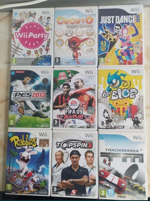 [Wii] Vând 57 jocuri originale pentru Nintendo Wii //poze reale