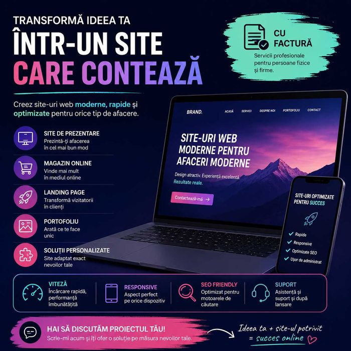 Ai nevoie de un site web profesional?