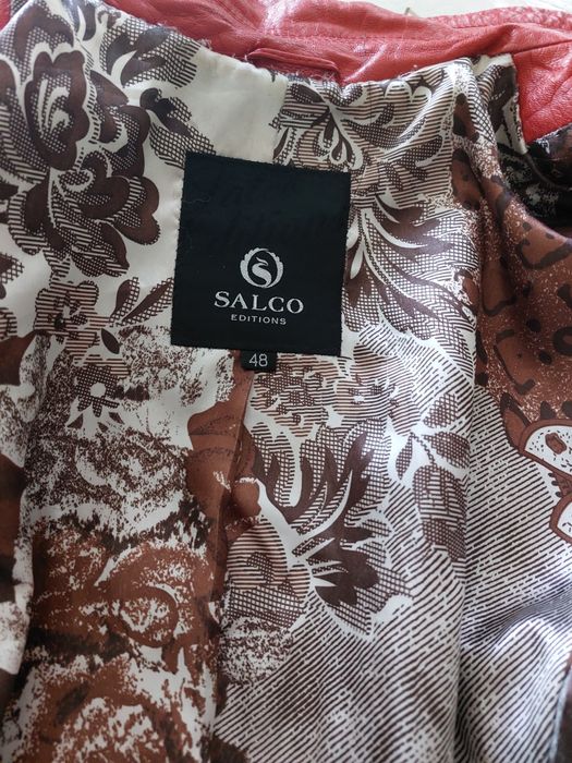 Женский кожанный пиджак (46-48)