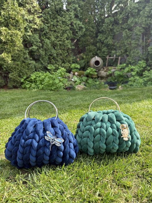 Чанта- ръчно плетена текстилна, пефректна за всеки повод и подарък