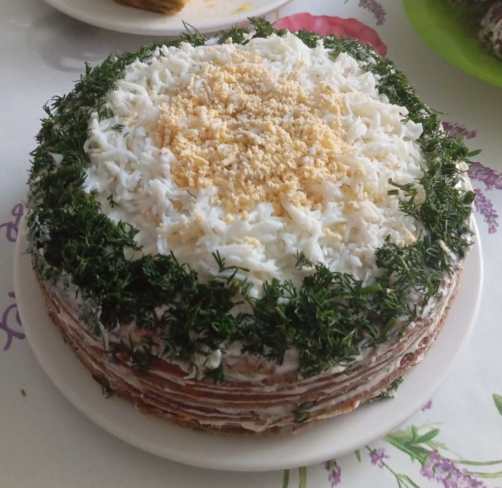 Печеночный тортик