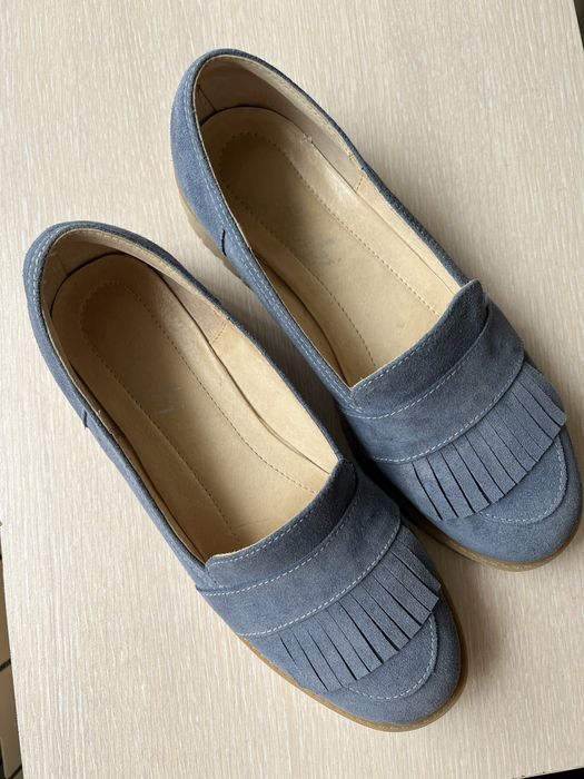 Дамски обувки от  естествен велур