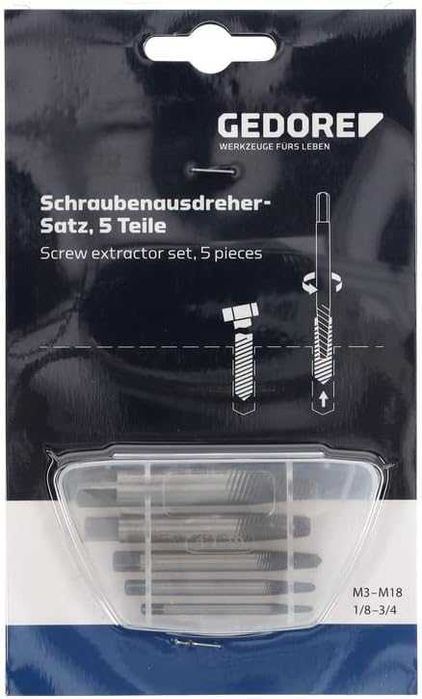 екстрактори GEDORE. RENN, 3 модела M3-M18, Германия