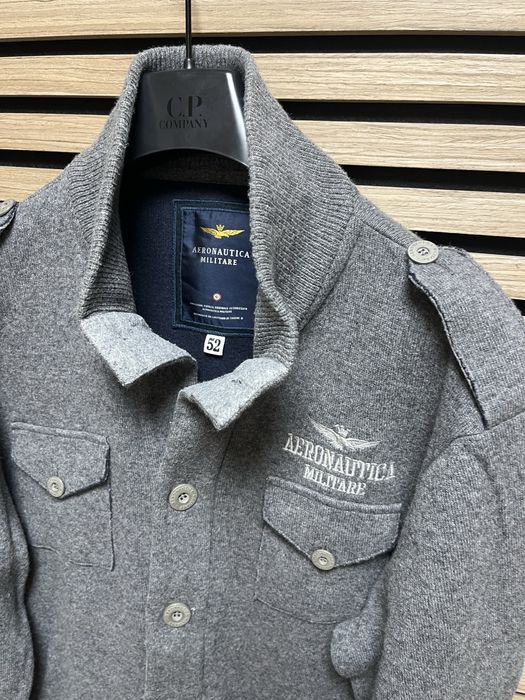 Aeronautica Militare : Wool Jacket - Вълнено яке/жилетка 52/Л Оригинал