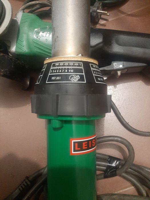 Пистолет Leister и ъглошлайфи Хикоки