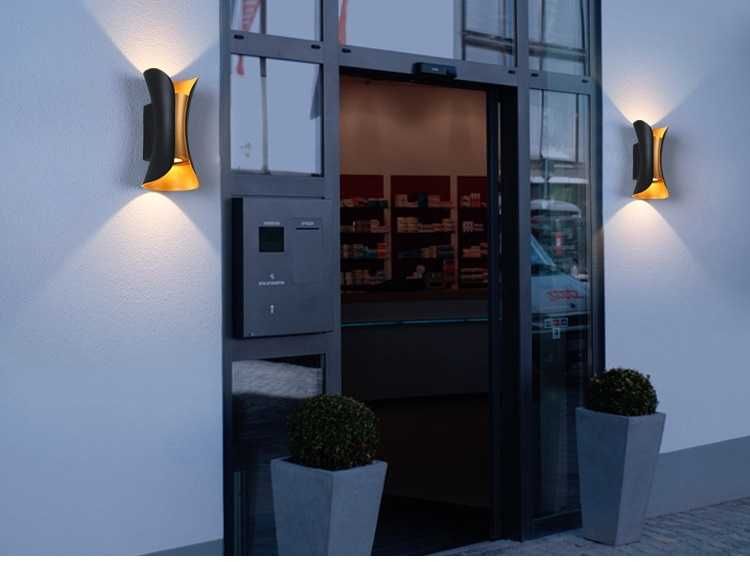 Луксозна ФАСАДНА LED ЛАМПА Външна IP 65 Роза градина стена ограда