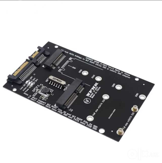 Переходник для подключения накопителей формата ssd m2 и mSATA