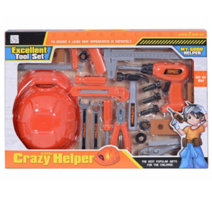 Детский набор инструментов со шлемом