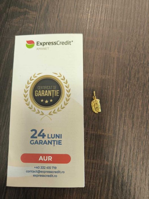 (Ag24) Pandantiv aur 18K 0,76gr b.45255.3 - Garantie 2 ani!