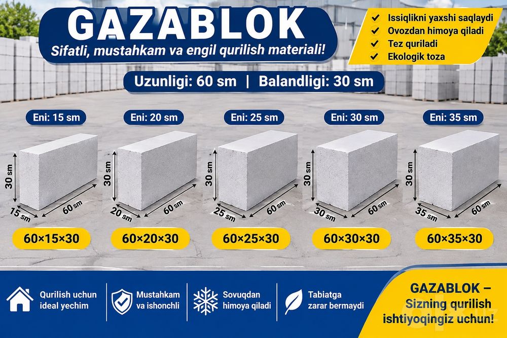 Gazablok sifatli hamyonbob