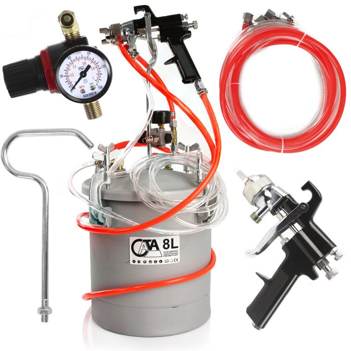 Пневматичен агрегат за боядисване 8 литра САТА