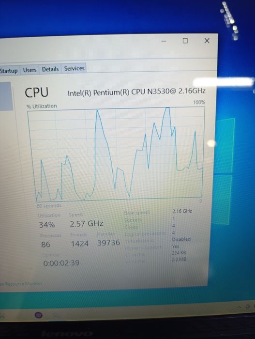 Laptop office  Lenovo Intel Pentium model g50-30