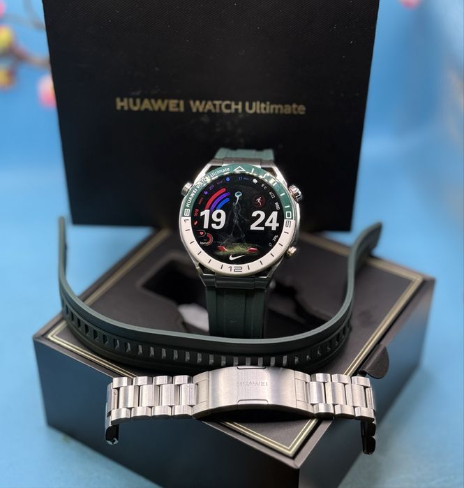 Смарт часовник Huawei Watch Ultimate, Titanium Green