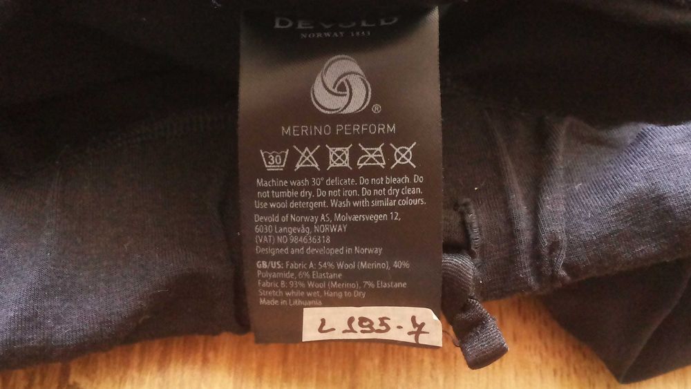 DEVOLD GO 407 170 A 960A RUNNING Merino Cover Pants размер М долница Мерино вълна - 450