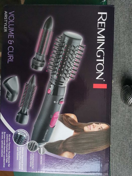 Perie Set 4 in 1 Remington Airstyler Volume & Curl , Putere 1000 W