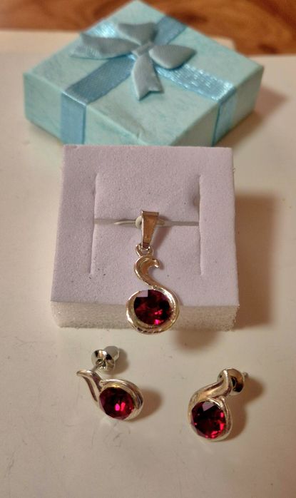 Set argint925 cu cristale Swarovski