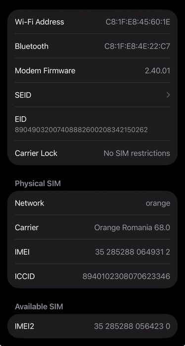 Iphone 16 pro 256 gb cu factura/garantie