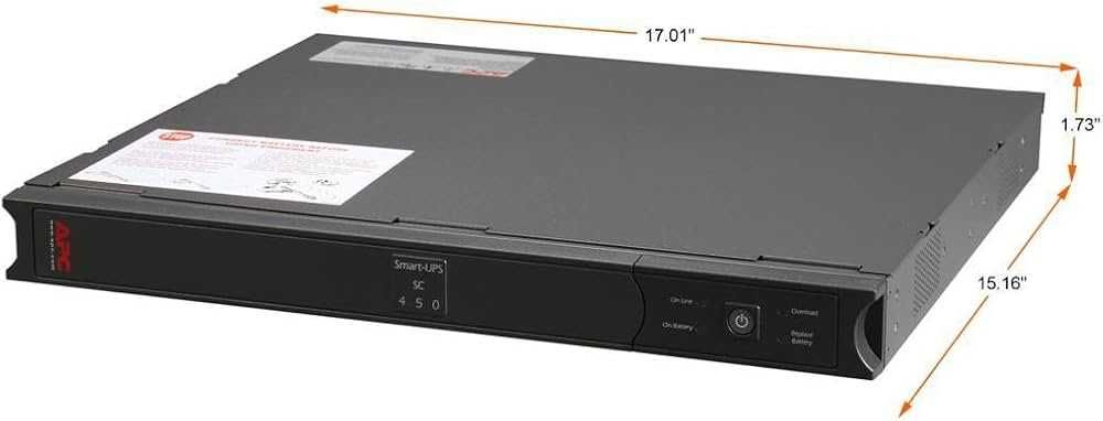 UPS APC Smart-UPS SC 450VA -Rack module - 19 "