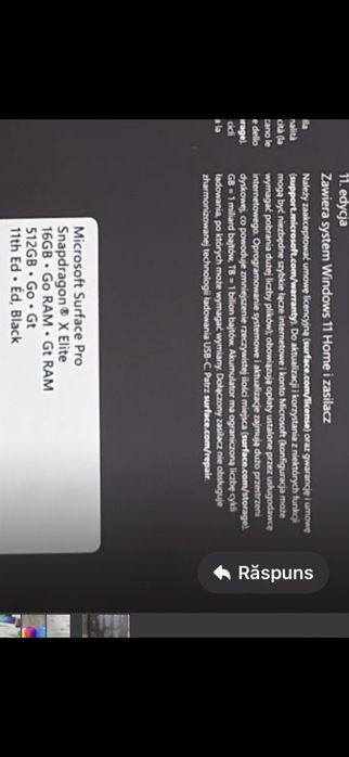 Microsoft Surface pro 11 xElite nou sigilat