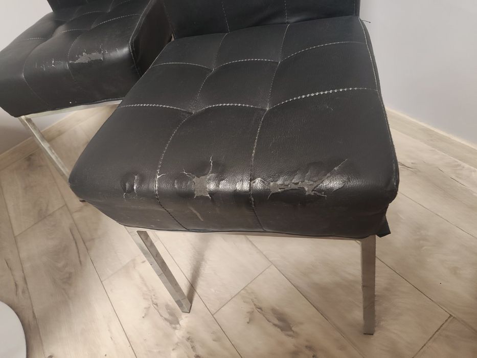 Кожени метални столове с забележки