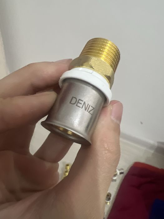 Соединитель пресс 20×1/2 наружная резьба