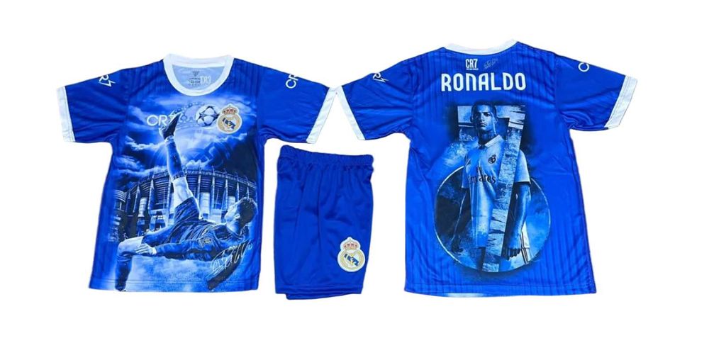 Световно 2026 Екип Роналдо Португалия с Лицето на CR7 Футболен детски Екип с Чорапи