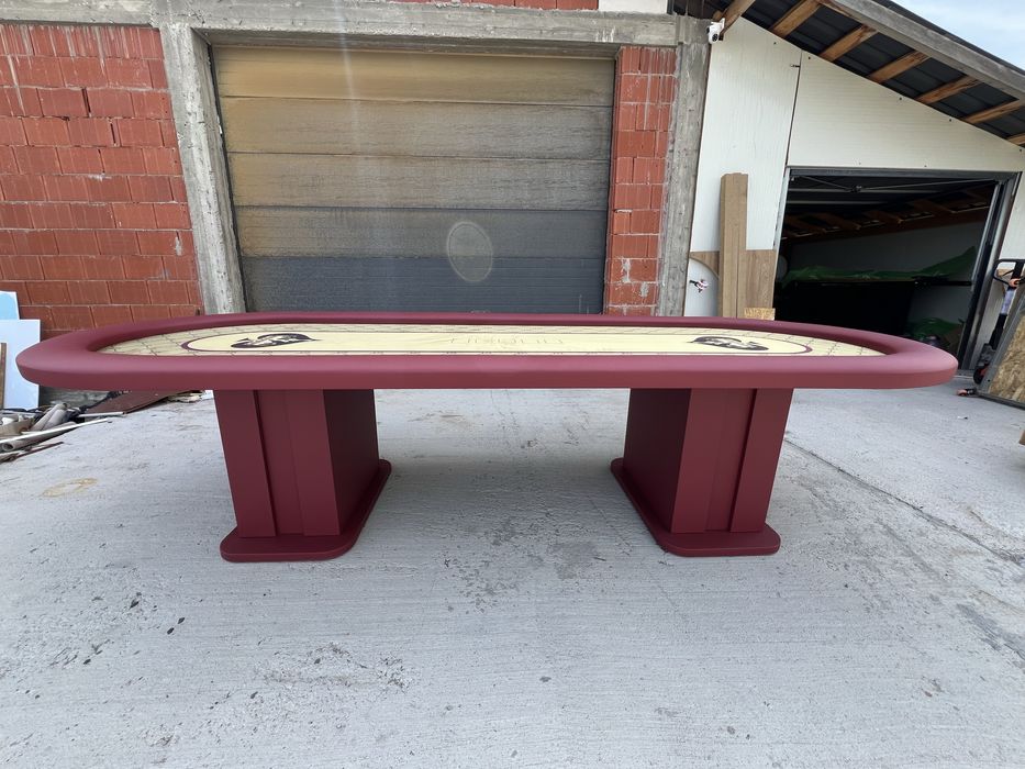 Masa POKER 12 persoane cea mai mare masa din lume CustomTables.eu #masapoker #pokertable #customtableseu Fabricant mese poker customizate