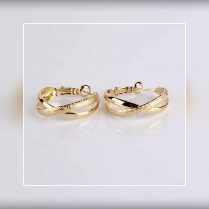 Cercei placati aur/14k/cadou/superbi/absolut noi/cutie/