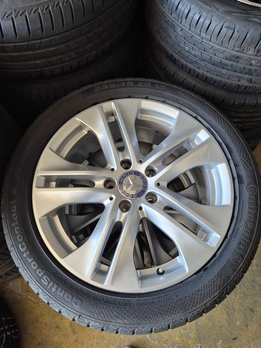 4 ROTI Jante Anvelope 5x112 235/45/17 OEM Mercedes C-Class E-Class