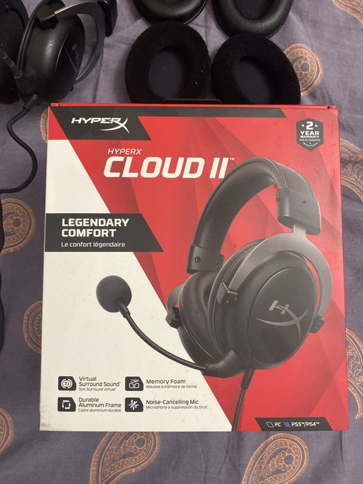 Продам наушники Hyperx cloud 2 серебристый цвет